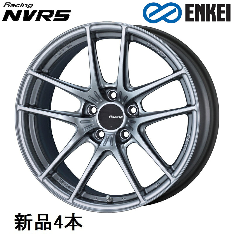 【最大でP29.5倍以上!7/21~7/24まで】18インチ 18x8.5J +35 PCD120 5穴 Sonic Silver ホイール 4本 エンケイ Racing NVR5 ENKEI ※一部除外品あり|カー用品のホットロードタイヤ