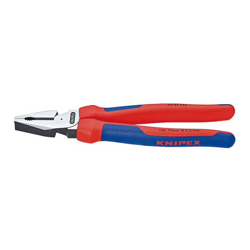 強力型ペンチ (台紙付き) 0202-225 KNIPEX(クニペックス)