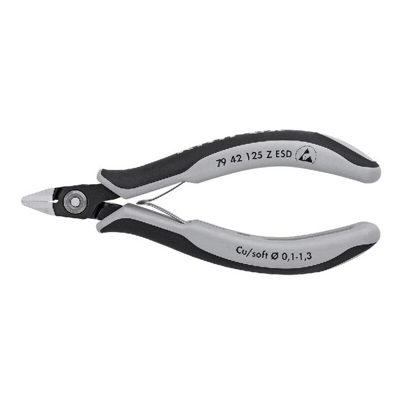 電子工学ニッパー (静電気押しとどめる手持ち部分) 7942-125ZESD KNIPEX(クニペックス)