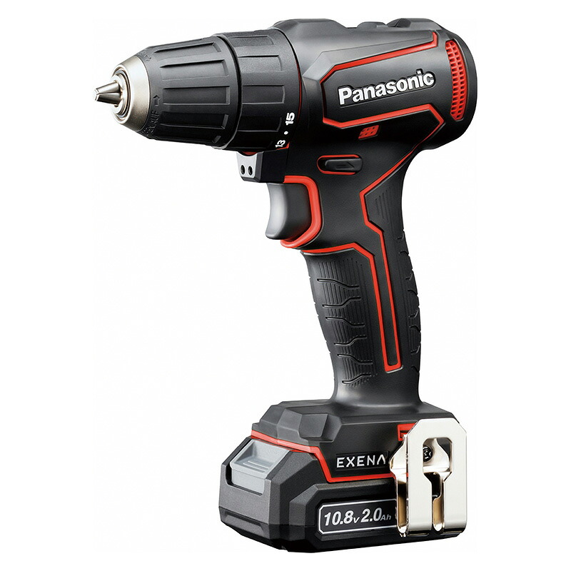 充電ドリルドライバー(チャック式)(赤)10.8V 2Ah電池2個・本体・充電器・ケース EZ1D31F10D-R Panasonic（パナソニック）