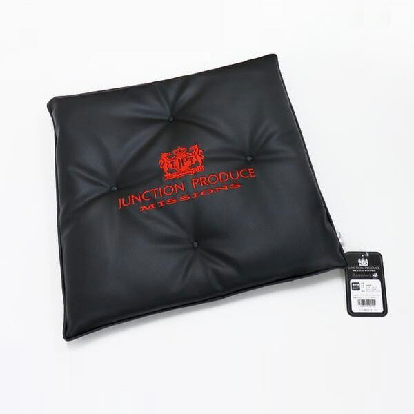 楽天市場】ジャンクションプロデュース レザークッション ブラック