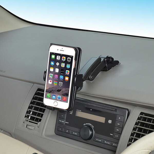 楽天市場 Sale対象 セイワ スマホスタンド スマホホルダー ロングアーム Iphone 6plus 対応 手帳型ケース対応 W907 カー用品通販のホットロードパーツ
