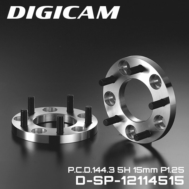 PCD114.3 5H 15mm P1.25 デジキャン ワイトレ ワイドトレッドスペーサー D-SP-12114515 DIGICAM