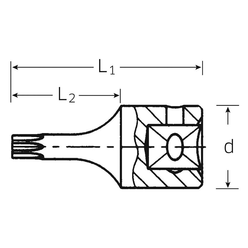 1/4SQヘクスローブソケットSTAHLWILLE(スタビレー)44KTX-T20