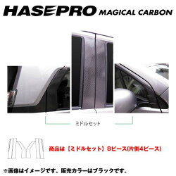 ﾊｾﾌﾟﾛ マジカルカーボン ブラック ピラーセット ミドルセット N-WGN/N-WGNカスタム JH1 年式：H25/11 CPH-M58｜カー用品のHot Road Second Shop