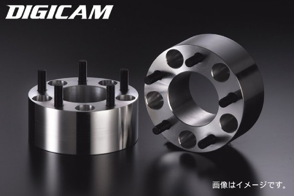DIGICAM ワイドトレッドスペーサー A7075-T6 超超ジュラルミン P.C.D114.3-5H P1.5 55mm デジキャン/ケースペック D-SP-15114555