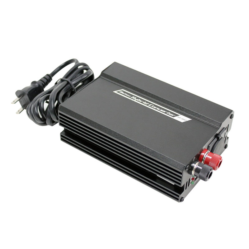 大自工業/メルテック ホーム電源 15A 車用 車内で家電が使える AC100V DC12V変換 USBポート2口 陸式ターミナル DC5V 2.4A HS-800