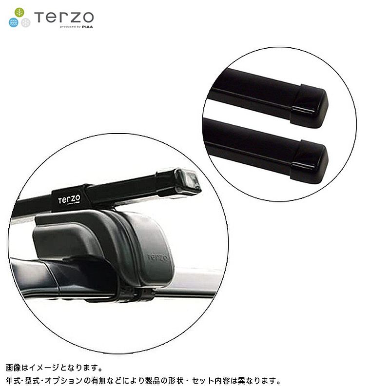 クロストレック GUD/GUE ルーフレール付 ベースキャリア車種別セット EF11BLM + EB2 PIAA/Terzo
