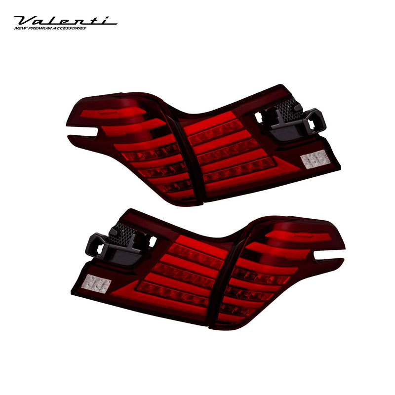 LEDテールランプ REVO タイプ2 ヴェルファイア30系 AGH3#/GGH3#/AYH30 レッドレンズ／グロスブラック TT30VEL-RG-2 ヴァレンティ