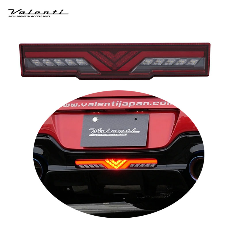 ジュエルLEDバックフォグランプ GR86 ZN8 / スバル BRZ ZD8 レッドレンズ/グロスブラック BFT86GRZ-RG-1 ヴァレンティ