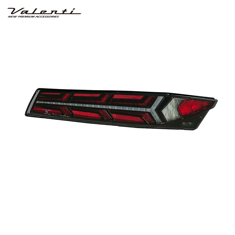 LEDテールランプ ウルトラ ランボ アヴェンタドール S/SV/SVJ ライトスモーク/ブラッククローム/レッドバー TLADU-SBR-1 ヴァレンティ|カー用品のHot Road Second Shop