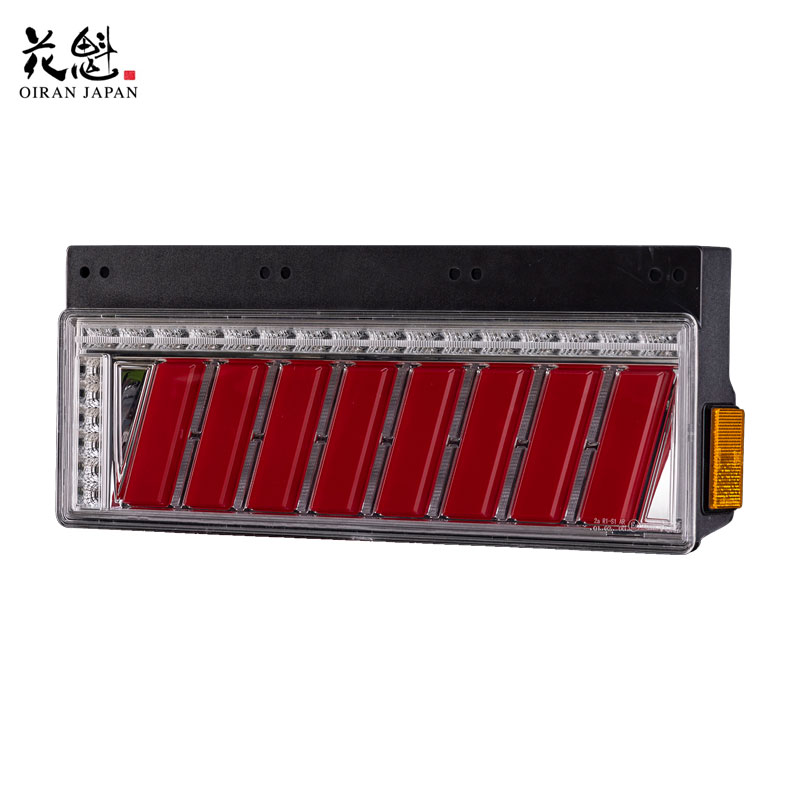COMBO 侍M LEDテールランプ クロムレンズ/クローム/レッドバー 大型車用 24V ECE認証 SEA機能 OCSN-CCR-M2SEA 花魁
