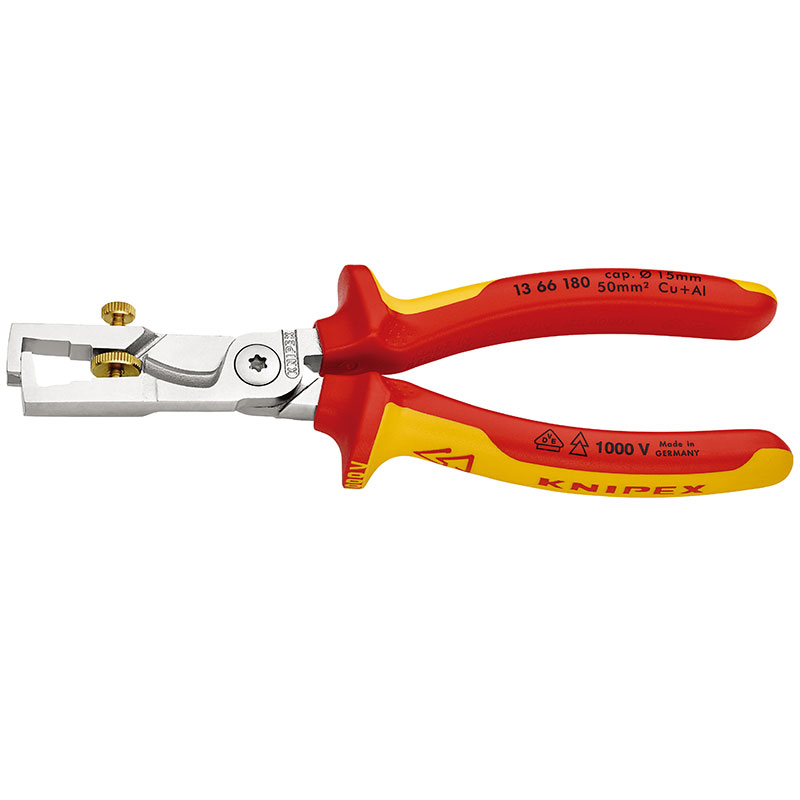 縁切り切り立てるストリッパ   1366-180 KNIPEX(クニペックス)