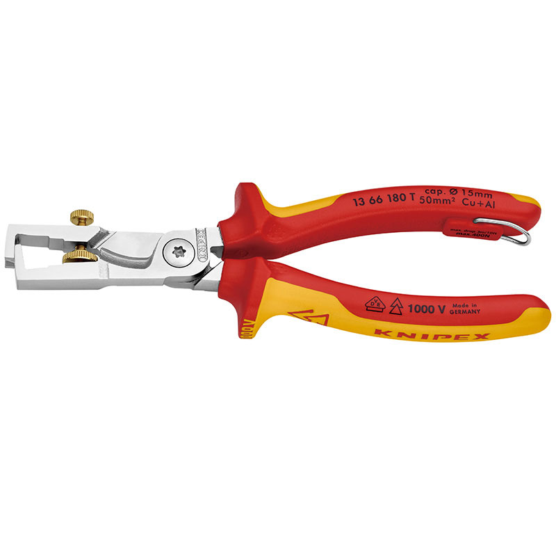 不成立切り立てるストリッパ落防 (ブリスターパック)   1366-180TBK KNIPEX(クニペックス)