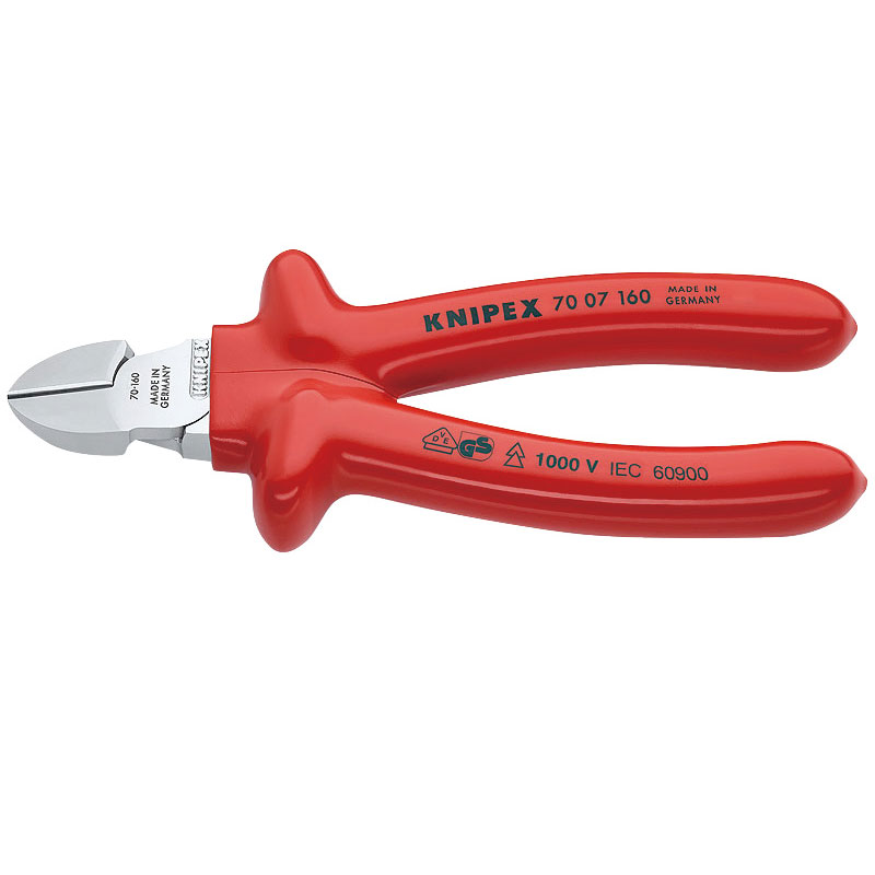 絶縁斜ニッパー1000V 7007-160 KNIPEX(クニペックス)