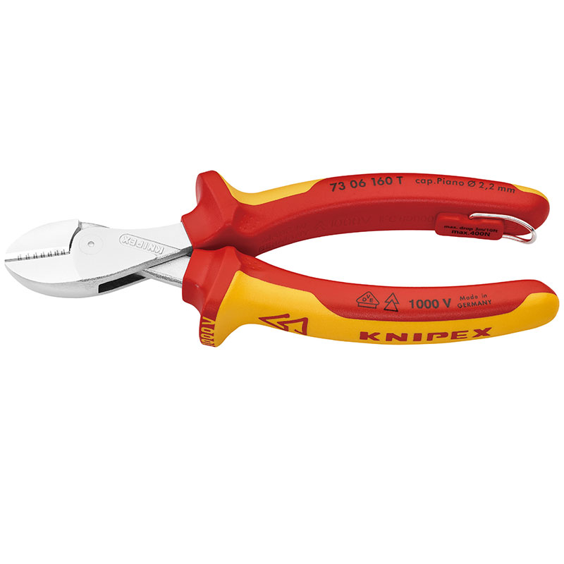 不成立パウダーコンパクトニッパー落っこちる押しとどめる (ブリスターパック)   7306-160TBK KNIPEX(クニペックス)