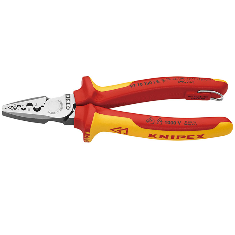 絶縁圧着ペンチ落下防止 (ブリスターパック) 9778-180TBK KNIPEX(クニペックス) 11,045円