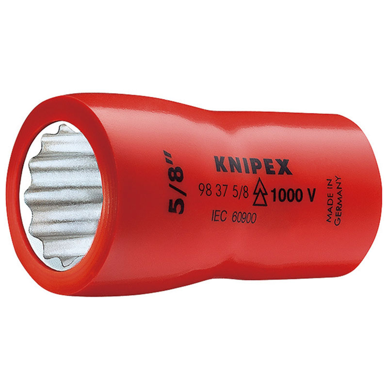 （3/8SQ）絶縁ソケット1000V 9837-7/16 KNIPEX(クニペックス)