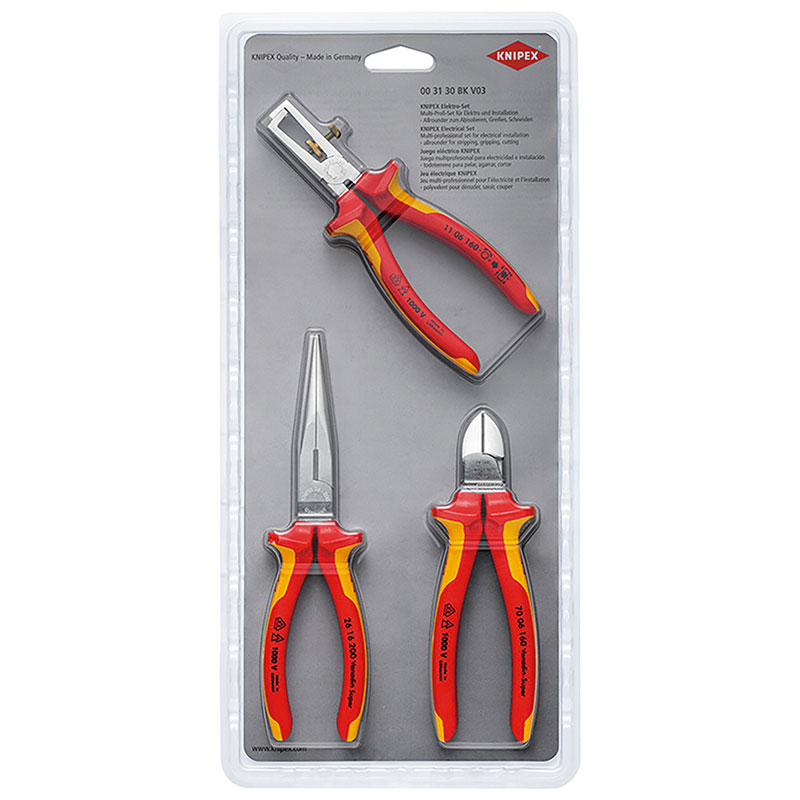 不成立電気工書き割り 3本組   003130BKV03 KNIPEX(クニペックス)