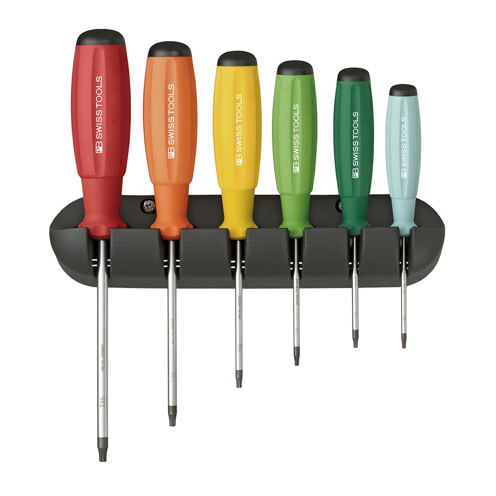 PB SWISS TOOLS(ピービースイスツールズ) スイスグリップレインボードライバーセット 6本組 8440RB