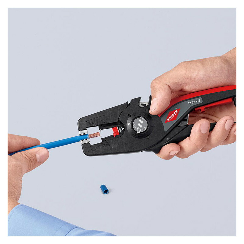 国内正規品 KNIPEX クニペックス ワイヤーストリッパー プレシストリップ16 台紙付き 1252-195SB fucoa.cl