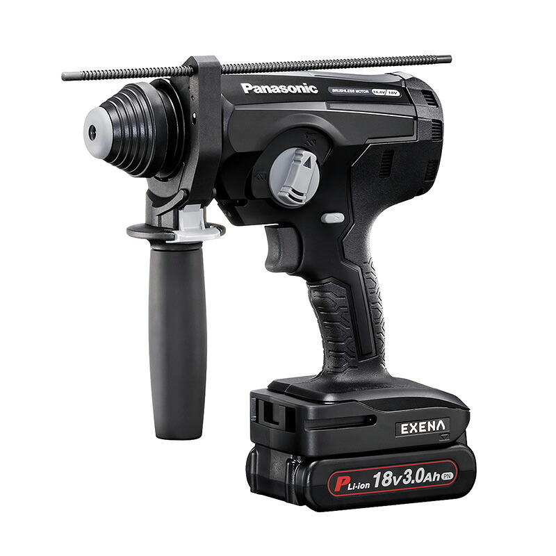 Panasonic（パナソニック） 鉄槌せん孔機(18V 3Ah独居室2個・本体・申し受ける器・容れもの)(黒)  EZ1固定ディスク1N18D-B