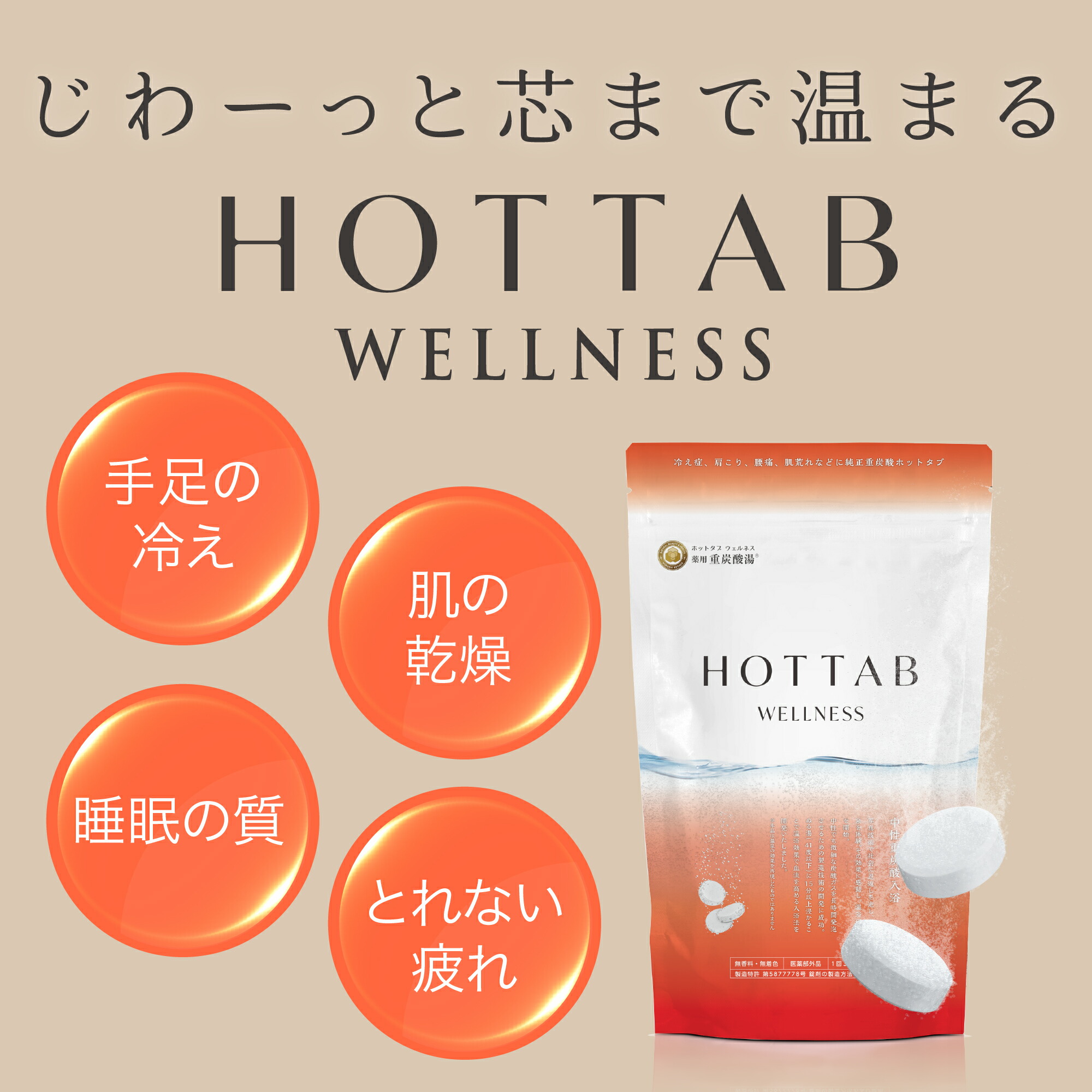 楽天1位【公式】入浴剤 ホットタブ 90錠 2袋セット [医薬部外品