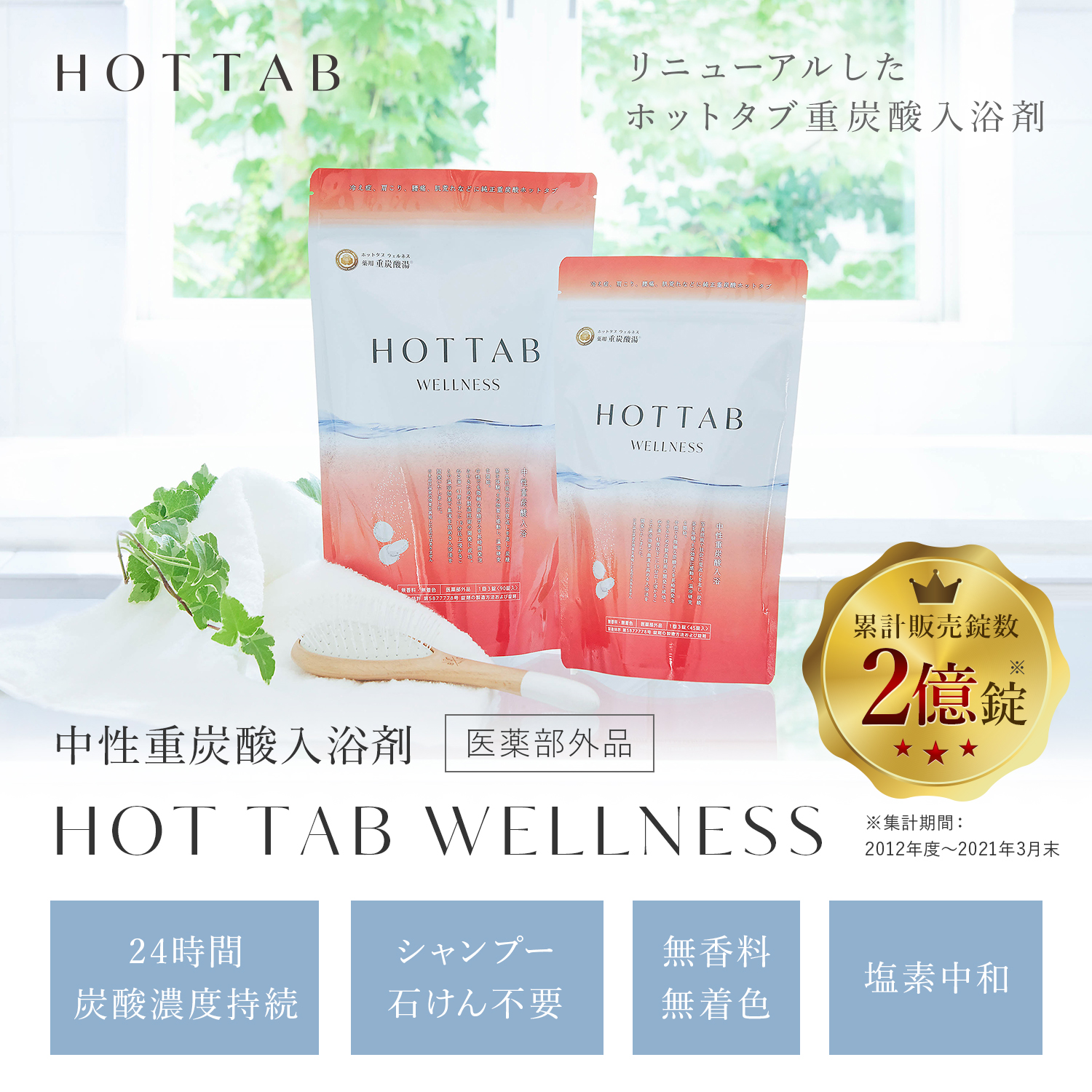 限定数のみ 薬用ホットタブ重炭酸湯ウェルネス90錠✖️6セット HOTTAB