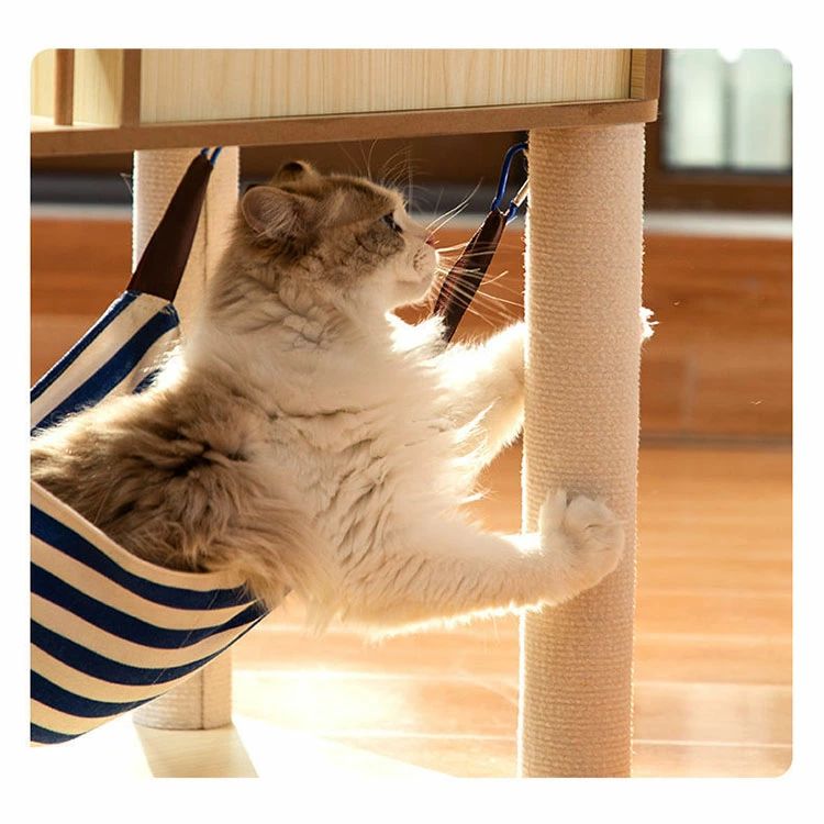 多機能キャットタワー 猫 爪とぎ オシャレ ヤシの小屋 玉付き ハンモック付き ジャンプ台 猫小屋 サイザル麻巻き ねこ ネコ 爪とぎポール 爪研ぎ 爪みがき キャットツリー 猫用品 ペット用 プレゼント ギフト 大人気 おすすめ 2色