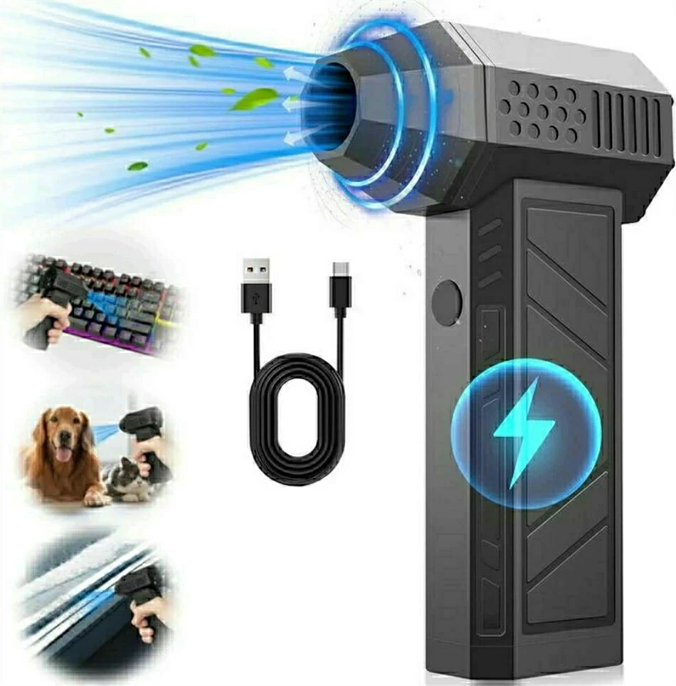 【風力の猛禽★2025版】大気圏ダスター 5000mAh 52m/s 電動大気圏ダスター USB 申し受ける式 小型 超豪然たる 多役立つこと(マイコン 洗い濯ぎ/鍵盤/車内/空調設備/洗車用等) アウトドアに
