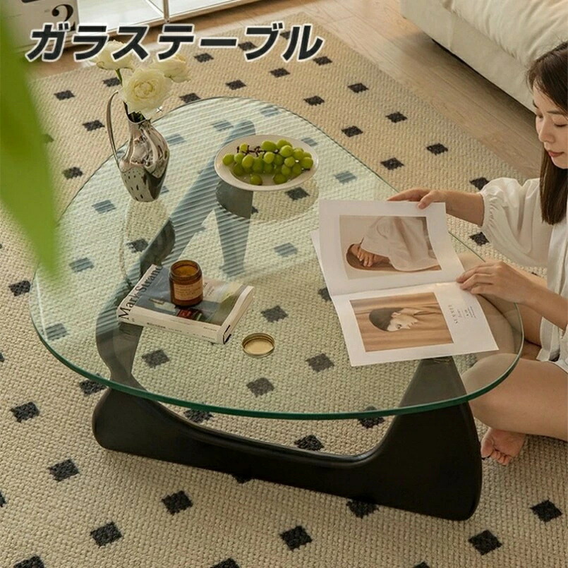 【一年間保証】ちゃぶ台 ガラステーブル ローテーブル コーヒーテーブル ガラス 食卓 座卓 リビング おしゃれ センターテーブル ガラス リビングテーブル ガラス天板 韓国 インテリア 一人暮らし 83cm 91cm 114cm