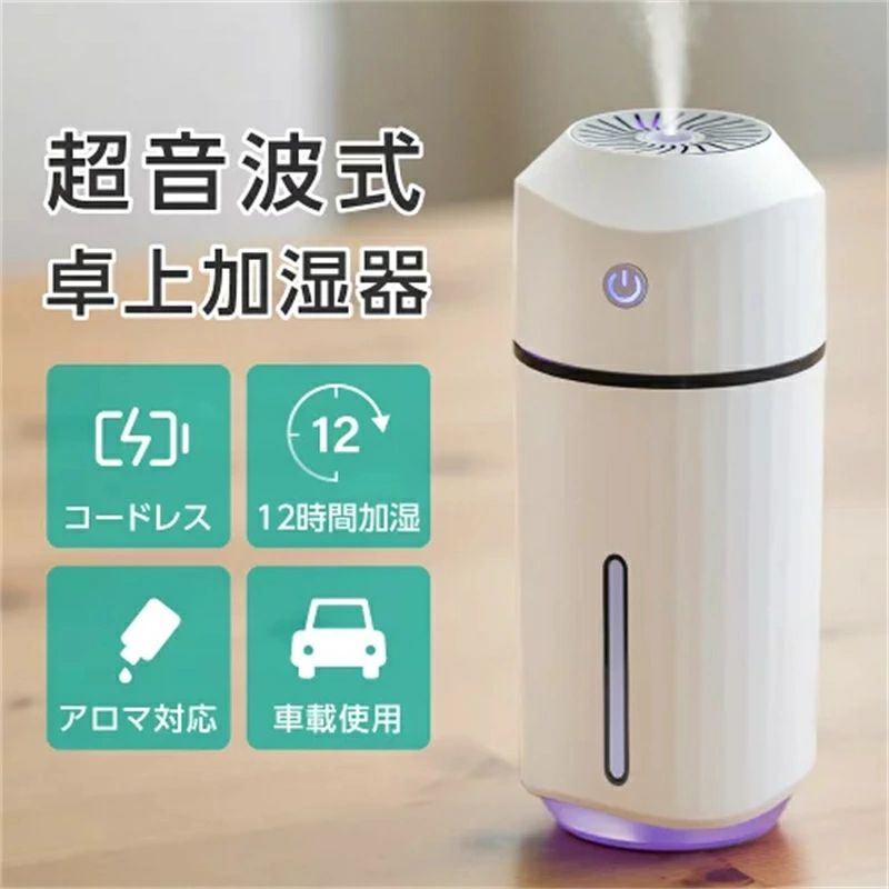 楽天市場】【全店商品5%ポイントバック】卓上加湿器 超音波式