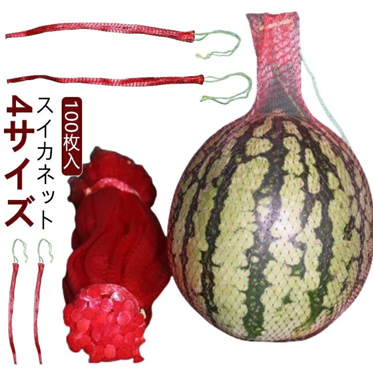 楽天市場】すいかネット【緑白】 中玉用 【100本】 68cm細手 西瓜