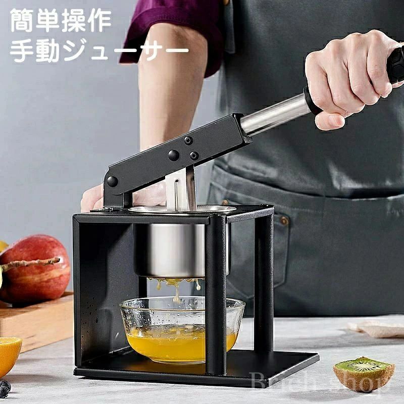 ハンドジューサー しぼり器 手動ジューサー 果汁しぼり器 ハンドブレンダー スロー
