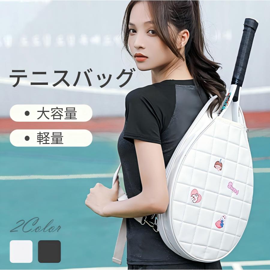 リュック バドミントン ラケット 収納ポケット 大容量ノートPC 旅行 テニス カバン テニスバッグ テニスラケット