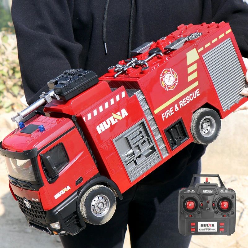 USB 飛距離5M 連射 電動水鉄砲 強力 ラジコンカー はたらくくるま 知育玩具 働く車 RC 緊急車両 リモコン 消防車 ラジコン