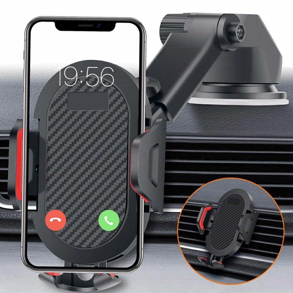 スマホスタ エアコン吹き出し口式兼用 粘着ゲル吸盤 スマホホルダー 2in1