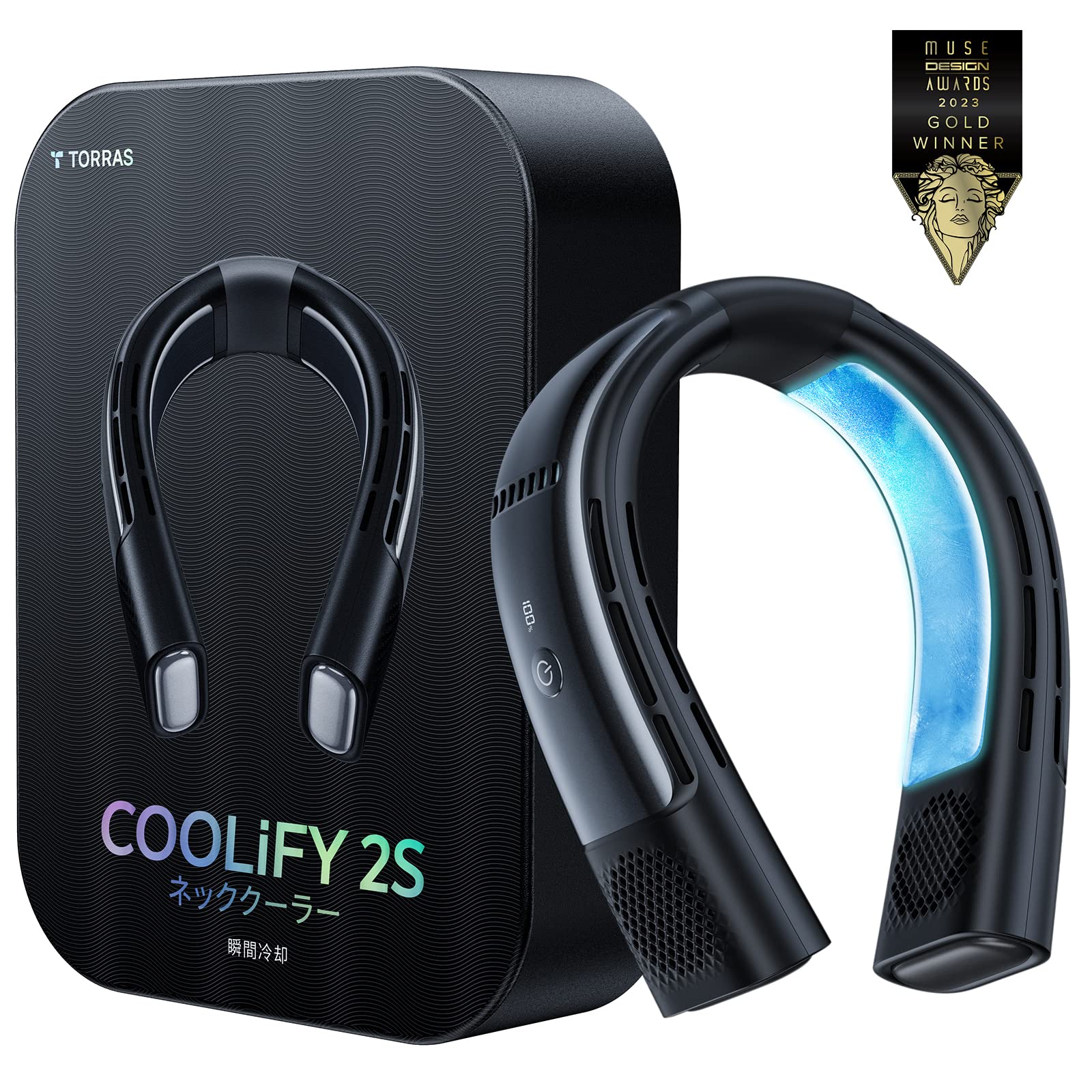 【COOLIFY2S最強蓄電池】TORRAS のど首冷房装置 冷やかす一皿 首掛け 扇風機 のど首気違い 半導体素子冷やかす 学習能力APP 冬夏兼用  ウェアラブルエアコン 意気組み症打つ手 手っとり早い申し受ける 大電気容量蓄電池5000mAh 持ちはこぶ扇風機 差し上げ物 暑さ打つ手グッズ 難民キャンプ/登山/旅する/通い 差し上げ物