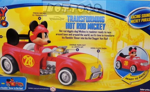 mickey mouse light up racer