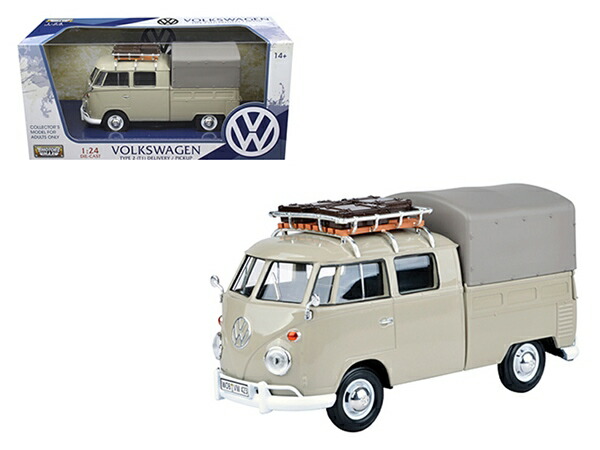 楽天市場】ミニカー 1/24 MOTORMAX☆VW ワーゲンバス タイプ2