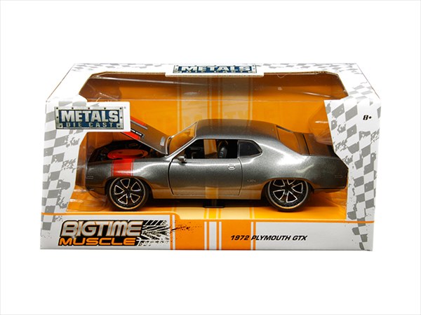 ミニカー プリムスGTX 1/24 JadaTOYS オレンジ色 ワイルド