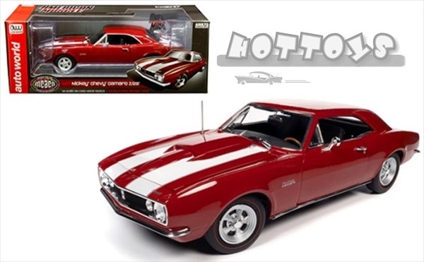 ミニカー 1 18 Autoworld 1967 シボレー カマロ Z28 赤 白 アメ車 1967 Nickey Chevrolet Camaro Z 28 予約商品 Bettrai Com