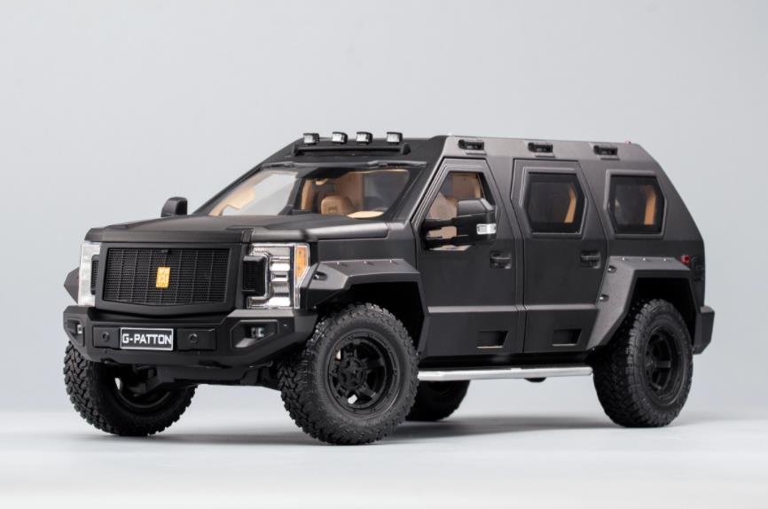 ミニカー KENG FAI 1/18 G. Patton Super SUV 黒 装甲車【取っておく商いもの】