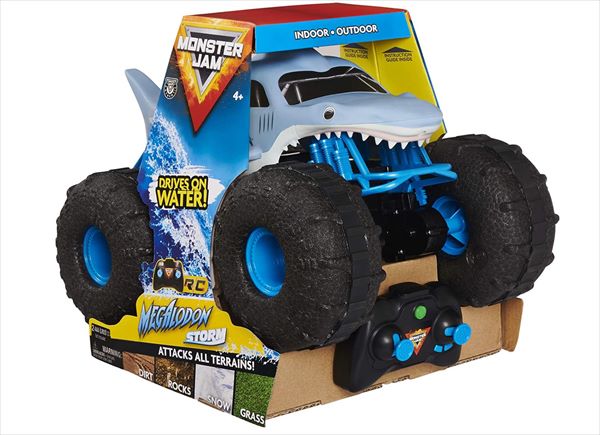 ラジコン　メガロドン　モンスタートラック　巨大！1/15　水の上も走る防水仕様！Megalodon　MONSTER JAM 　モンスタージャム