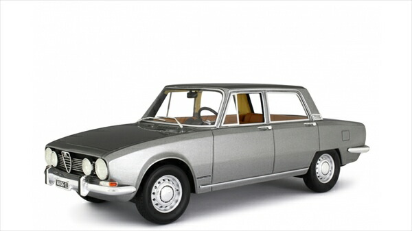 ミニカー アルファロメオ 1750 ベルリーナ しろがね色色 1968 1/18 LRM  取っておく商いもの