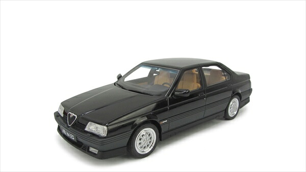 ミニカー アルファロメオ アルファ164 3.0 V6 Q4 1993 黒いこと  1/18 LRM   取っておく商いもの