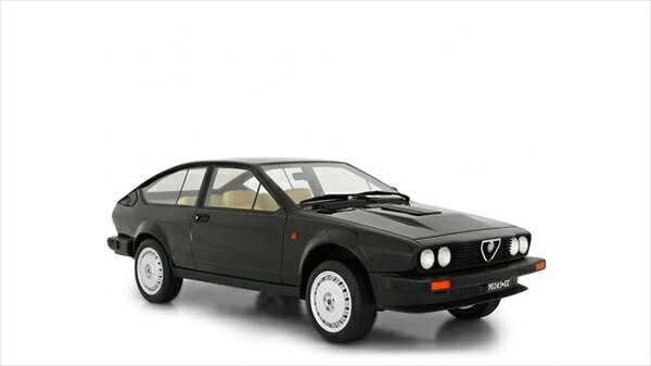 ミニカー アルファロメオ GTV 6 2.5 1980 黒いこと  1/18 LRM   取っておく商いもの