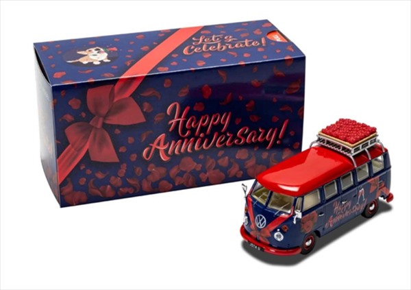 ワーゲンバスミニカー CORGI社 シリアルナンバーあり ワーゲンバス