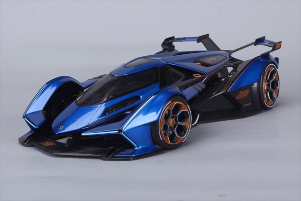 ミニカー ランボルギーニ v12 ビジョングランツーリスモ  1/18 maisto 青碧メタ色 制限事項 Lamborghini V12 Vision Gran Turismo【取っておく商いもの】