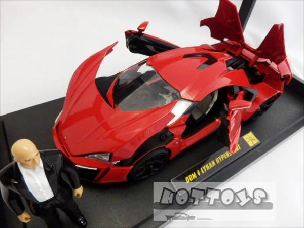 ワイルドスピード ミニカー 1 18 ライカンハイパースポーツ ドムのフィギュア付 Led点灯 赤色 ワイルドスピード9 Jadatoys 予約商品 Sobolewscy Pl
